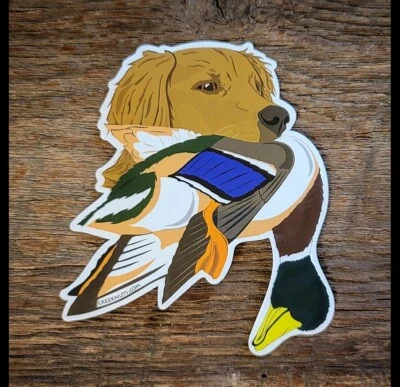 MOUNTAIN CREEK ANGLERS GOLDEN RETRIEVER stickers decals bird dog labs waterfowl upland ducks