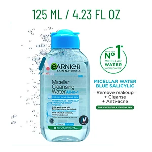 GARNIER Agua Limpiadora Micelar Desmaquillante Anti Acné Salicílico BHA 125 ml - Imagen 1 de 23