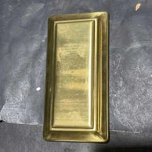 REG SOLID BRASS LAMP STAMPED BACKPLATE 6” LONG X  3” WIDE UNFINISHED - Picture 1 of 12