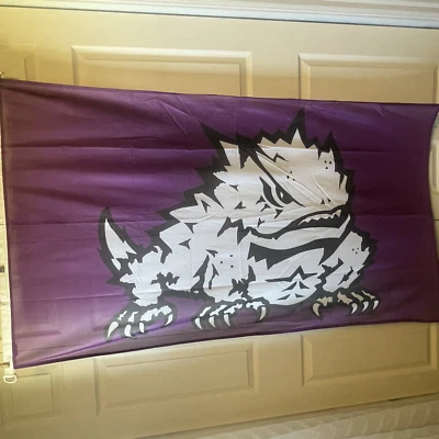 TCU Horned Frogs Wincraft Outdoor Banner Flag 3'X5' NCAA Big 12 Football Texas - Image 1 of 4