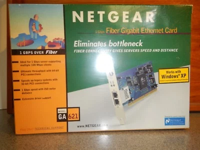 NETGEAR GA621 Gigabit Fiber Ethernet Card NEW - Image 1 of 4