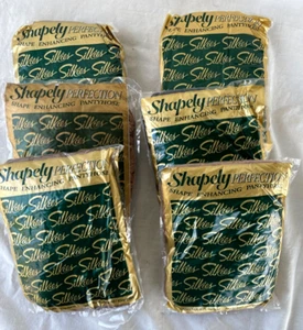 VTG..LOT 6 PAIR..SILKIES..SHAPE ENHANCING..PANTYHOSE..DIFF COLORS..NEW..X-QUEEN - Picture 1 of 3