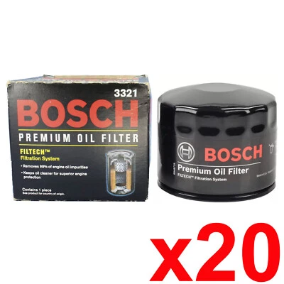 For 1969-1999 Volvo 142 144 145 164 S70 S90 V70 V90 Bosch Oil Filter 20PCS 3321 - Image 1 of 4