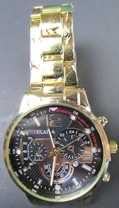 Orologio uomo Ulaida quadrante oro grande - Foto 1 di 5