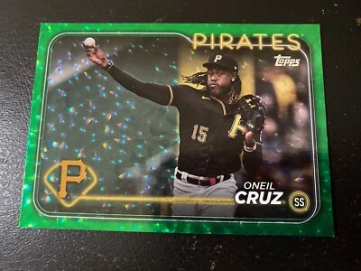 2023 Oneil Cruz Topps Green Refractor /499 Pittsburgh Pirates - Image 1 of 2