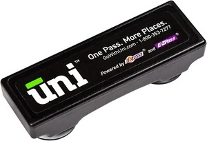 Uni Prepaid Portable E-ZPass Toll Tag Pass Works in 19 States - Black Free Ship - Picture 1 of 6