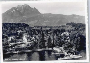 50577021 - Vista aérea de Lucerna, lago, barco, hotel St Niklausen Lucerna ciudad - Imagen 1 de 2