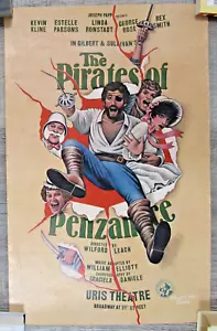 1980 The Pirates of Penzance Uris Theatre Gilbert & Sullivan Window Card - Picture 1 of 4