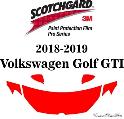 Película de protección de pintura 3M Scotchgard serie Pro 2018 2019 Volkswagen Golf GTI Foto 1 de 3