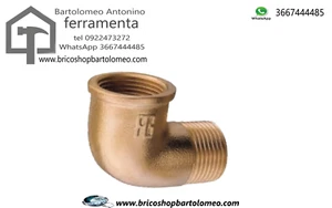 gomito ottone (mf) maschi femmina da 1/2''--3/4''--1''--1''1/4 - Foto 1 di 1