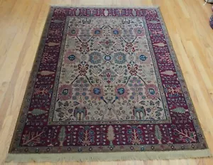 Authentic Karastan 4'3"x6' Samovar 901 Persiann Vase Tea-wash Wool Rug Excellent - Picture 1 of 24