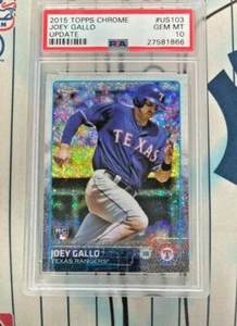 JOEY GALLO RC 2015 Topps Update #US103 SPARKLE REFRACTOR PSA GRADE 10 GEM MINT - Picture 1 of 4