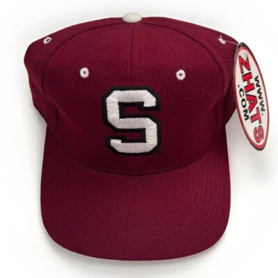 University Of Stanford Cardinal Hat 7 1/8 Burgundy Stitched Fitted Zephyr Cap - Image 1 of 4