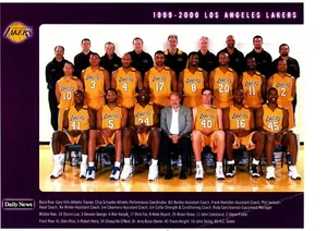 VINTAGE ORIGINAL 1999 2000 LOS ANGELES LAKERS 8.5x11 TEAM PHOTO BRYANT O'NEAL - Picture 1 of 1