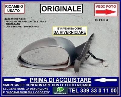 SPECCHIETTO SINISTRO SX GUIDA RISCALDATO + SENS TEMPERATURA ALFA ROMEO GT 03-11 - Immagine 1 di 4