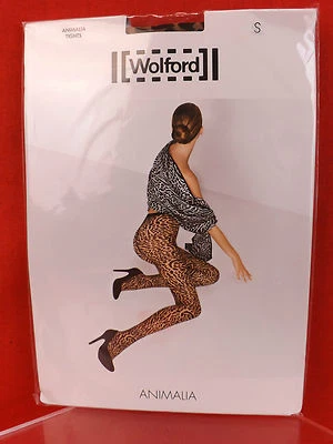 НОВЫЙ С ЯРЛЫКАМИ WOLFORD ANIMALIA SAHARA ЧЕРНЫЙ ЛЕОПАРД КОЛГОТКИ КОЛГОТКИ M $65 АВСТРИЯ - Изображение 1 из 4