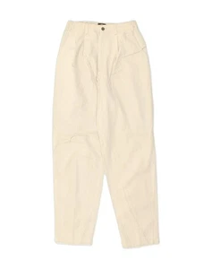 LEE Girls Pegged Chino Trousers 9-10 Years W27 L30 Beige Cotton QT05 - Picture 1 of 3