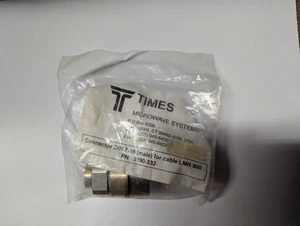 Times Microwave Systems DIN 7-16 Male for Cable LMR 900 PN 3190-333 - Picture 1 of 2