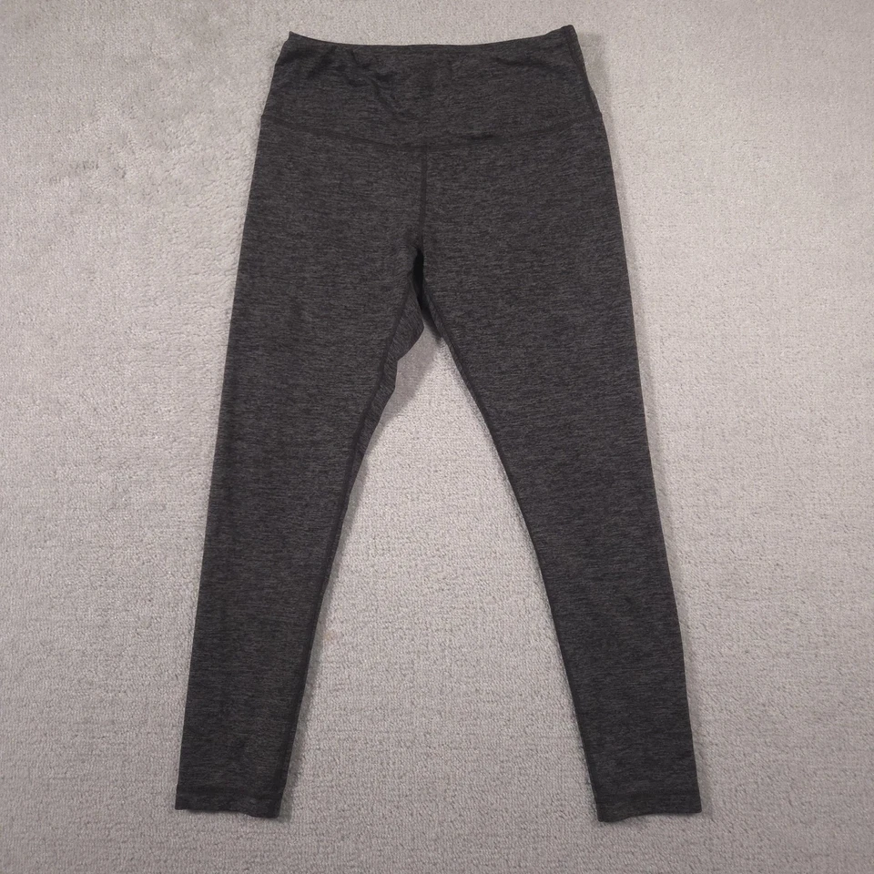 Yogalicious 紧身裤女式大号灰色高腰瑜伽裤运动服 — 第 1/4 张图片