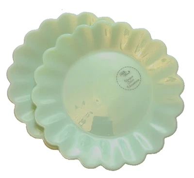 LOTE de 2 platos de ensalada de jadeíta Pioneer Woman verde jade belleza atemporal 8,5" nuevos Foto 1 de 4