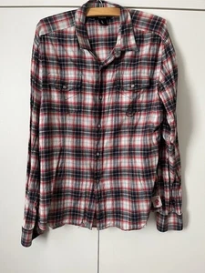 Firetrap L/S Checked Shirt. Size Large. Red - Picture 1 of 8