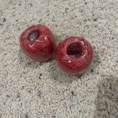 Brand New Lot Of 2 Spools Of Orange / Red Jute Rope 25 Yds / 22.8m - Image 1 of 3