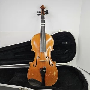 Paul Safran & Son 1/2 Size Student Violin With Nice Hard Case No Bow - Picture 1 of 23