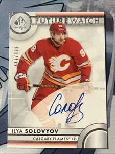 2023-24 Upper Deck SP Authentic Future Watch Auto/999 Ilya Solovyov FCJN - Picture 1 of 2