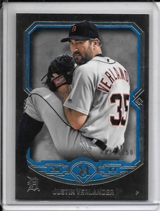 2017 Topps Museumskollektion Justin Verlander (Tiger) #11 *SAPPHIRE BLUE* #35/150 - Bild 1 von 3