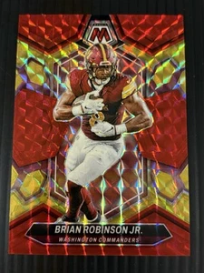 2024 Panini Mosaic - Brian Robinson Jr. #219 Red Yellow Choice Prizm /80 - Picture 1 of 3