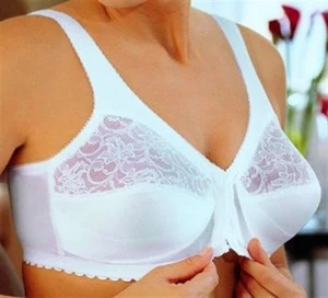 Neu ohne Etikett Glamorise 50G MagicLift Stütz-BH vorne geschlossen 1200 weiß 129030 - Bild 1 von 4