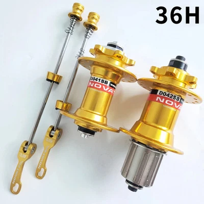 NOVATEC D041SB/D042SB 28 32 36 agujeros delanteros 2 traseros 4 rodamientos bujes de freno de disco Foto 1 de 4