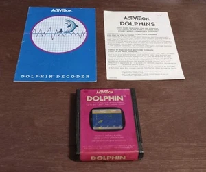 Dolphin (Atari 2600, 1983) Game and Manual And Dolphin Decoder UNTESTED - Bild 1 von 7
