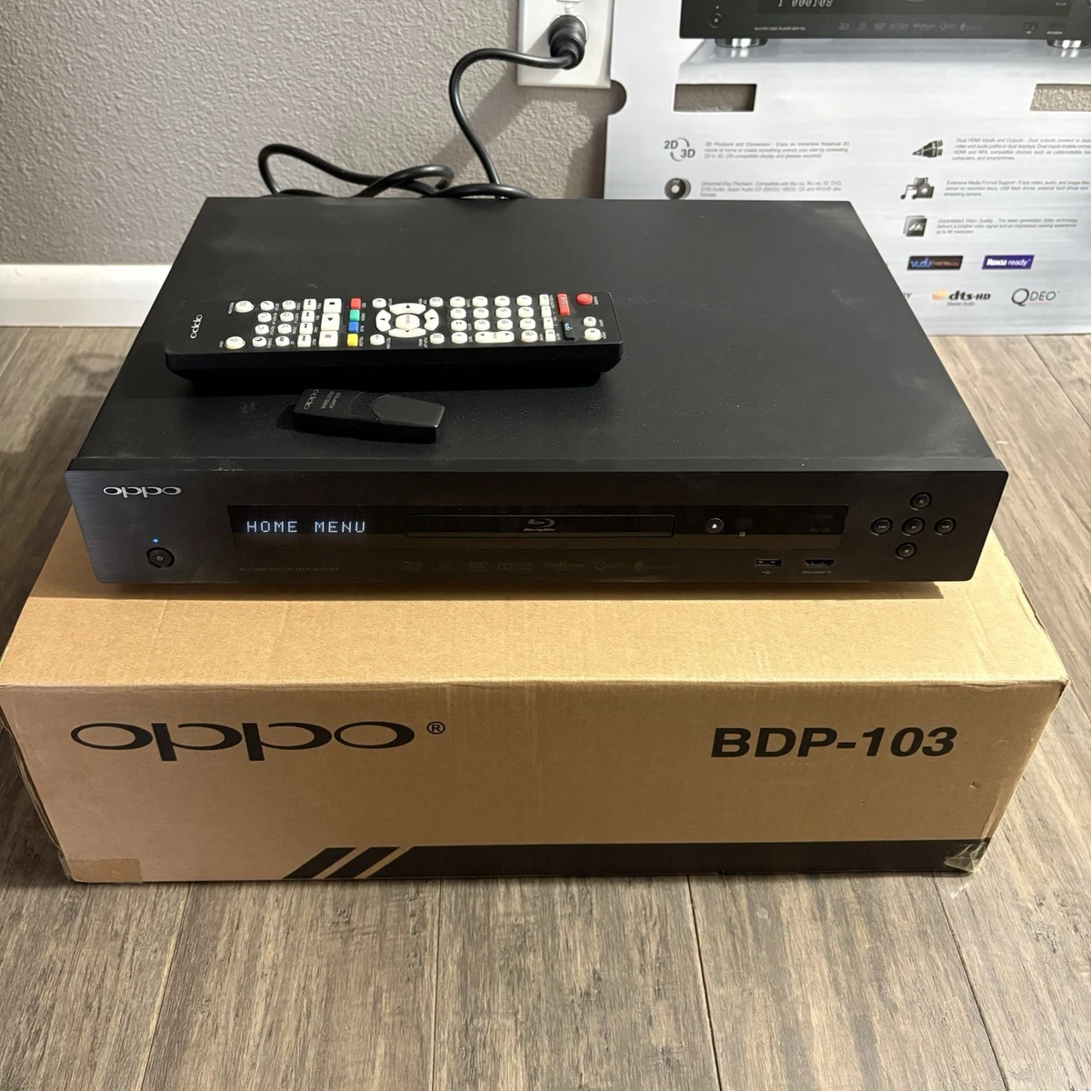 タイムセール中　OPPO BDP-103D   ブルーレイプレーヤー Oppo BDP-103 3D Blu-ray Player | eBay