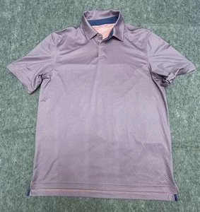 Vineyard Vines Men’s Performance Golf Polo Geometric Pink Blue Medium - Picture 1 of 6