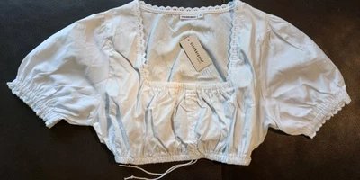 Damen Dirndl Bluse, Trachtenbluse, Bluse, weiß, Größe 36, Dirndl, Oktoberfest - Bild 1 von 4