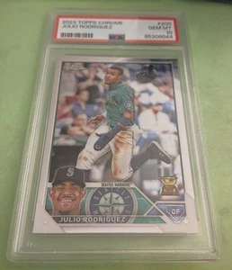 2023 Julio Rodriguez Topps Chrome All-Star ROOKIE Card #200 PSA 10 GEM MINT - Picture 1 of 1