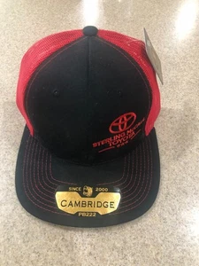 Gorra/Gorra Toyota negra y roja talla única para la mayoría con malla y ajustable (NOS) - Imagen 1 de 4