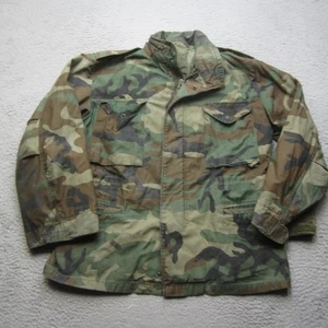Vintage US Army M65 Feldjacke Herren Medium Short Woodland Camo Military 90s - Bild 1 von 14