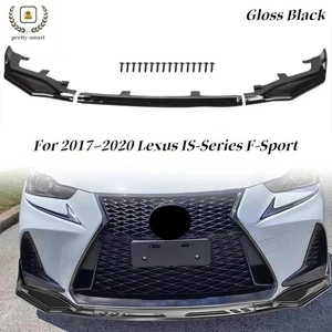 For 2017-2020 LEXUS IS-Series F-Sport Gloss Black Front Bumper Lip Splitter - Picture 1 of 4