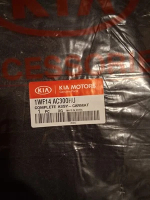 Nuevas alfombrillas originales originales Kia alfombras negras RIo 4 piezas 1WF14-AC300HU  Foto 1 de 4