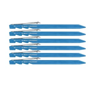 SEA TO SUMMIT GROUND CONTROL LIGHT TENT PEGS WITH PEG PULL LOOP ALLOY TRI-POINT - Picture 1 of 6