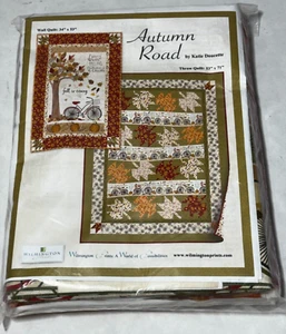 Autumn Road Quilt Kit Fons and Porter 53"x71" Quiltmaker Green Brown Orange 10yd - Picture 1 of 5