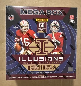 2023 Panini Illusions Football Mega Box NFL Trading Cards New Factory Sealed - Picture 1 of 11