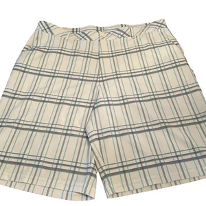 Pantalones Cortos Burmudas Bolle Golf Tech Talla 40 con Cinturón de Golf Rayas Azul Gris Blanco - Imagen 1 de 7