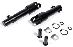 Fußrastenhalter Umrüstkit Schwarz f. Harley-Davidson Sportster Modelle 2010-2020 - Picture 1 of 5