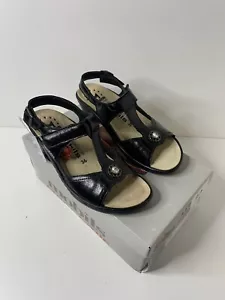Ladies Mephisto mobils ergonomic odetta black Sandals UK 3 EU 36 - Picture 1 of 9