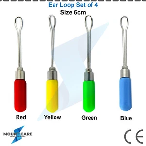 Medical Ear Cleaner Ear Wax Removal Loop Cleaner Earwax Clean Remover Set Of 4 - Imagen 1 de 5