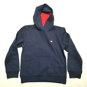 Tommy Hilfiger Girls Hoodie Fleece Navy Face Mask Insert - Picture 1 of 16