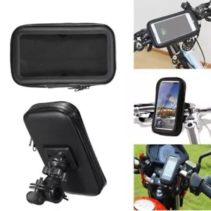 360 Bicycle Motor Bike Waterproof Holder Mount Stand Case for All Mobile Phones - Picture 1 of 9